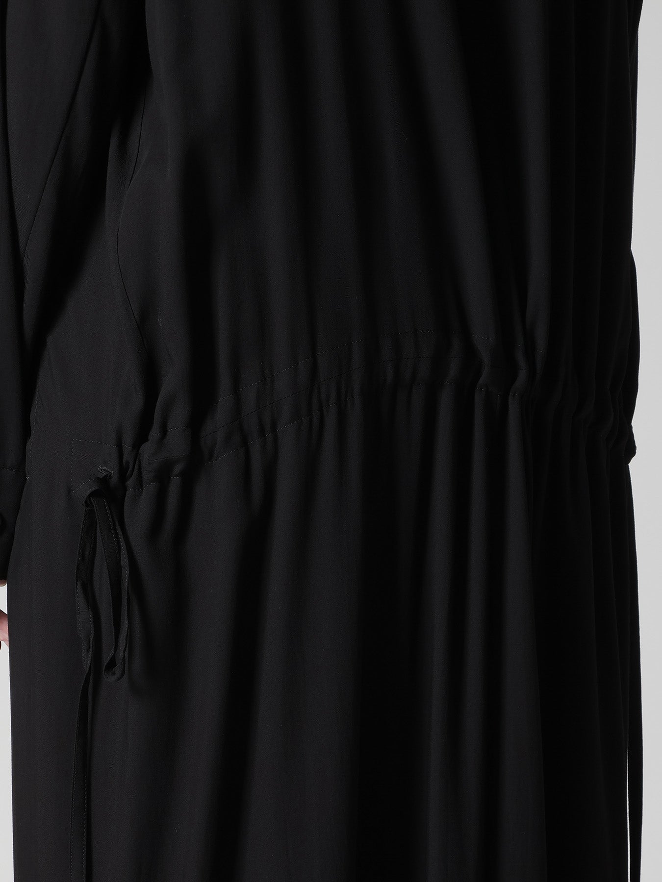 RAYON TWILL DRAW STRING DRESS