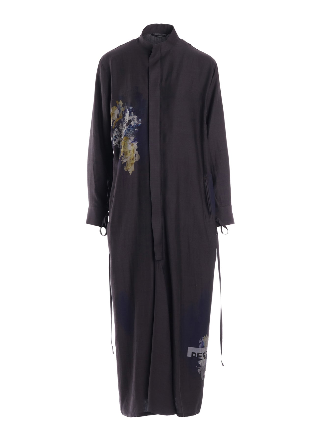 CUPRO/DUNGAREE TWILL DRAW STRING DRESS