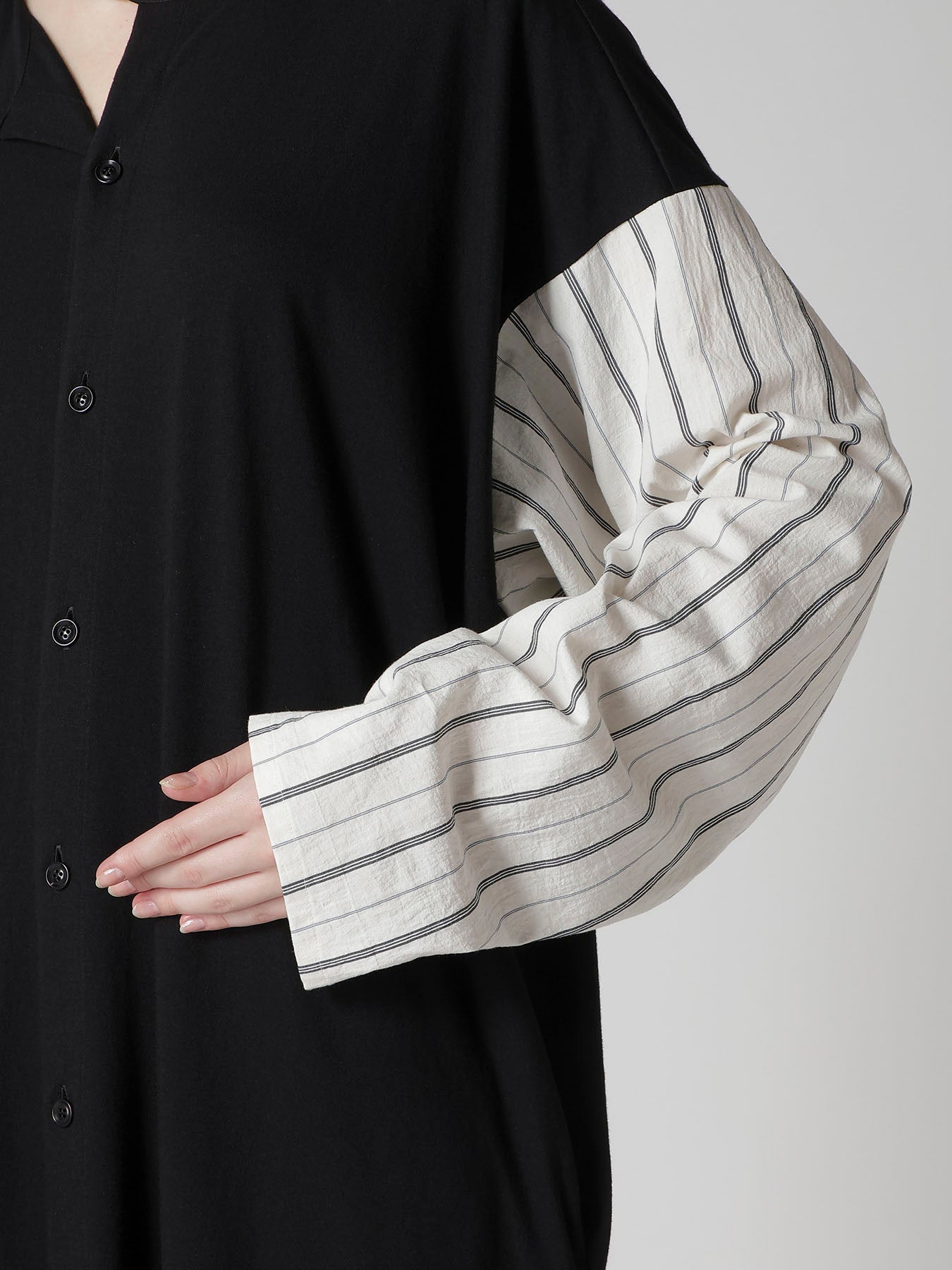 COMBINATION HENLEY COLLERLESS DREE – THE SHOP YOHJI YAMAMOTO