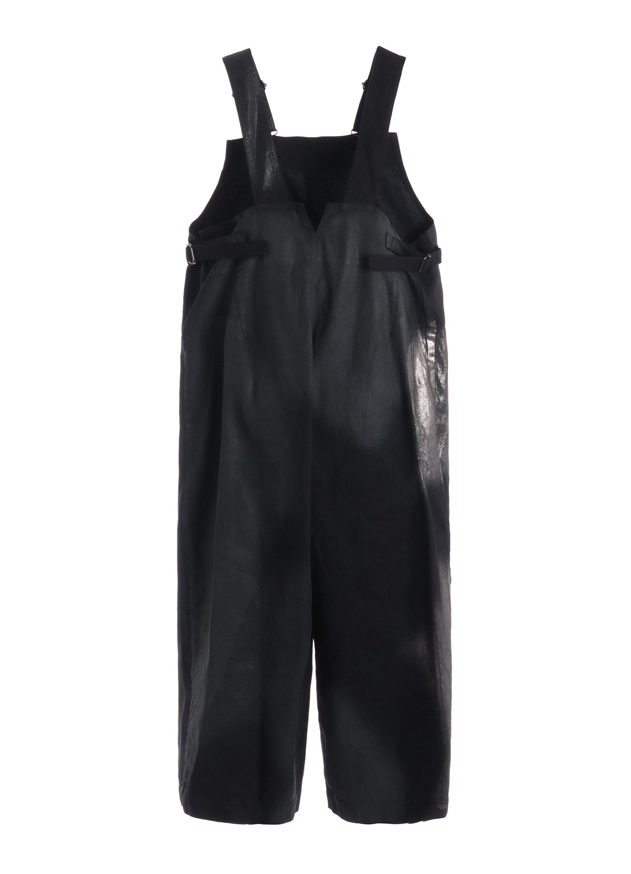 8OZ DENIM FOIL PRINT SALOPETTE PANTS