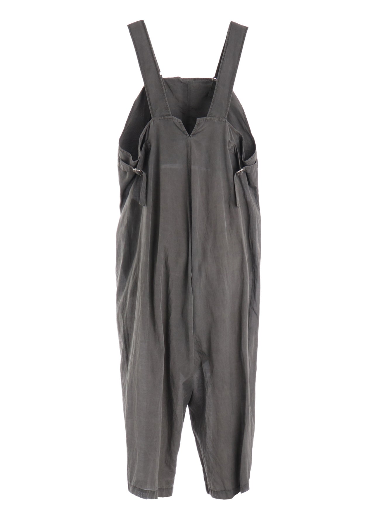 CUPRO/COTTON LAWN GARMENT DYED SALOPETTE PANTS