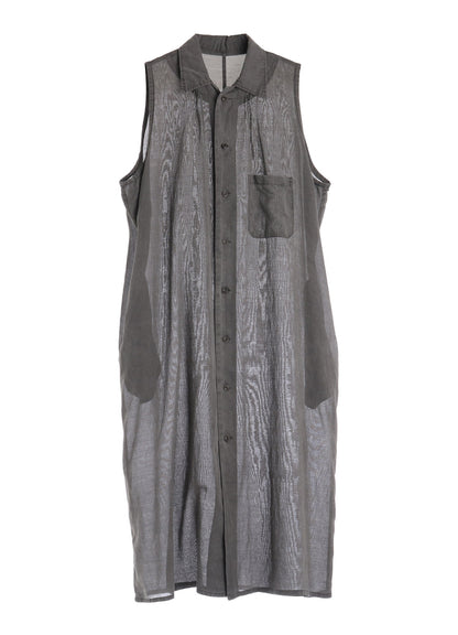 CUPRO/COTTON GARMENT GATHERED DRESS