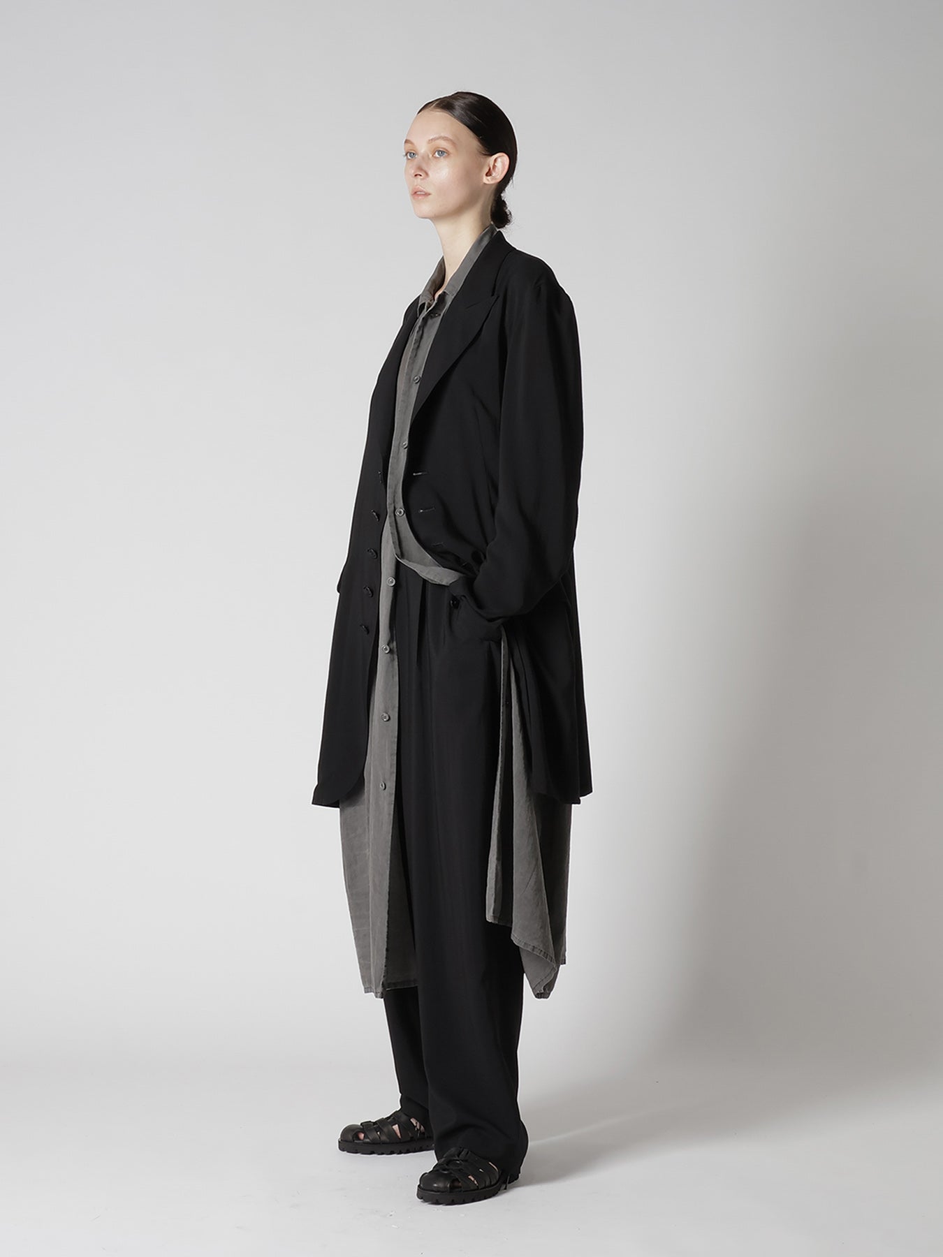 CUPRO/COTTON GARMENT GATHERED DRESS