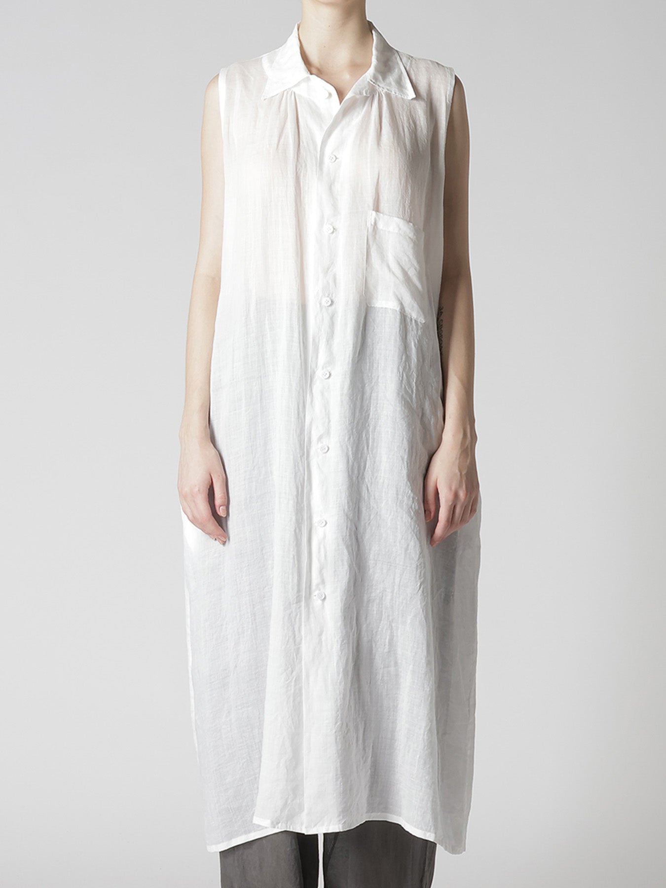 RAMIE NECK GATHER DRESS