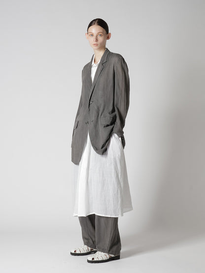 RAMIE NECK GATHER DRESS