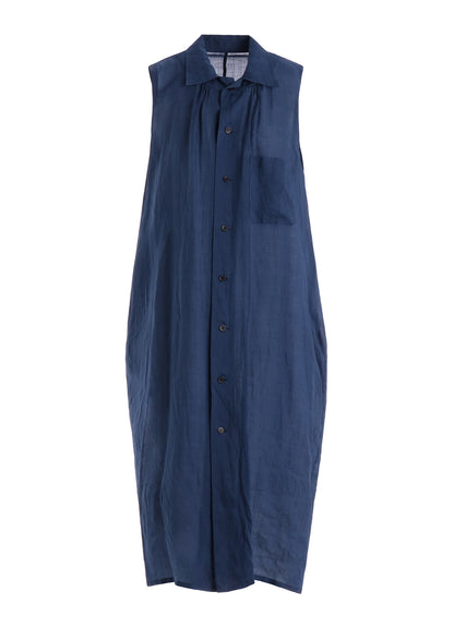 RAMIE NECK GATHER DRESS