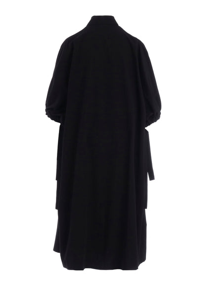 COTTON BROAD SLEEVE SHIRT DRESS