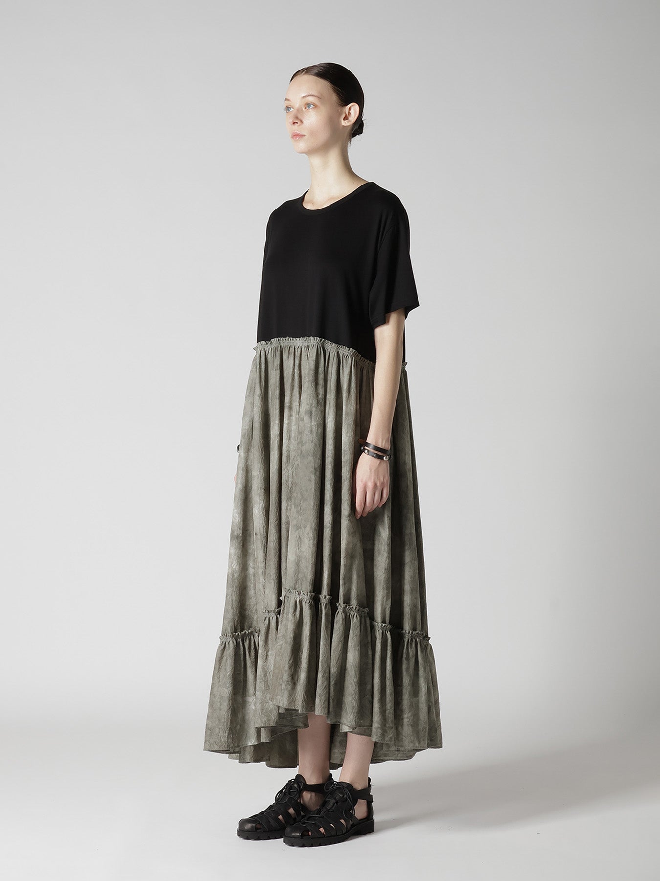 "CHUSEN" HALF SLEEVE DRESS