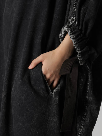 6OZ DENIM CHEMICAL WASH DRESS