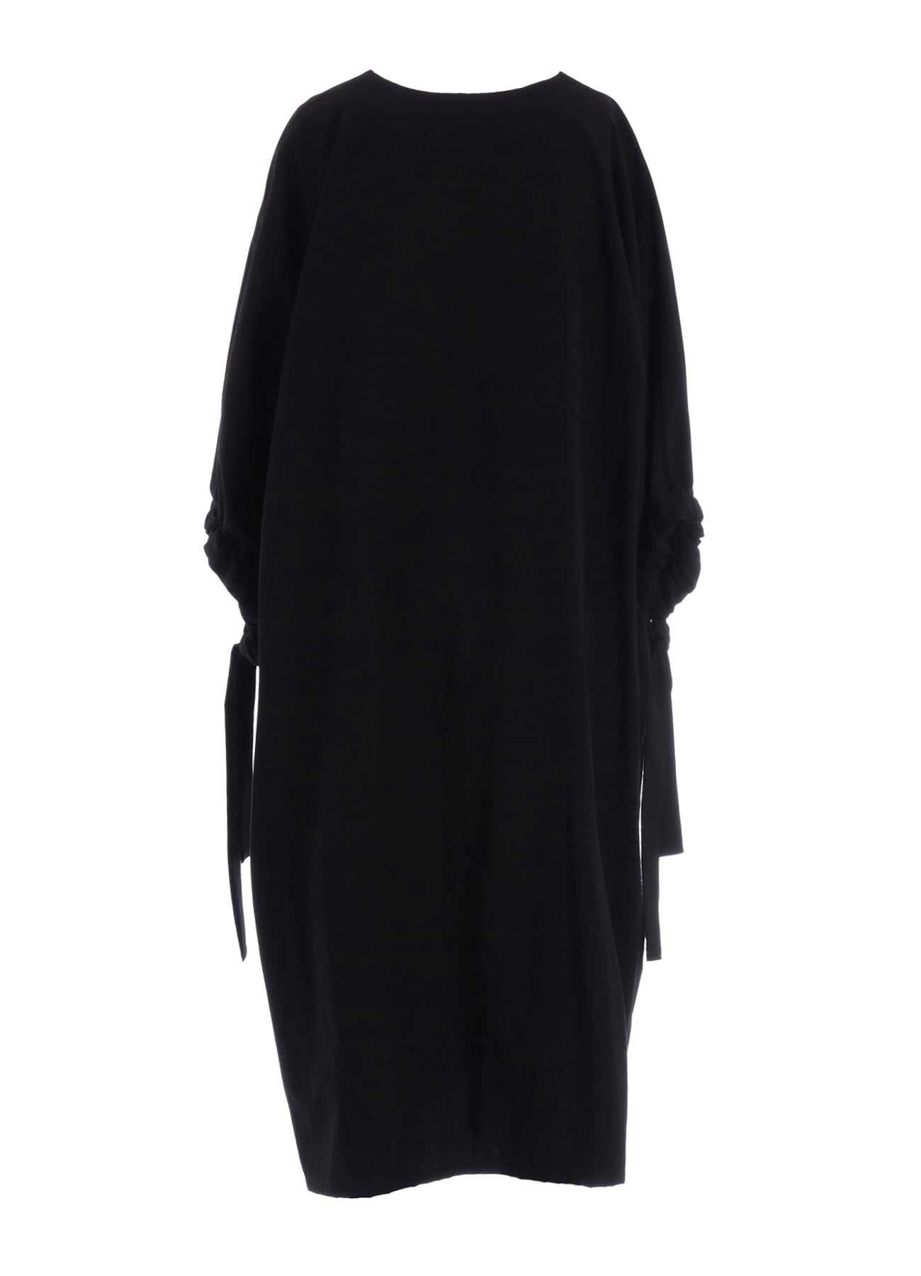 COTTON BROAD SLEEVE ROUNDNECK DRESS