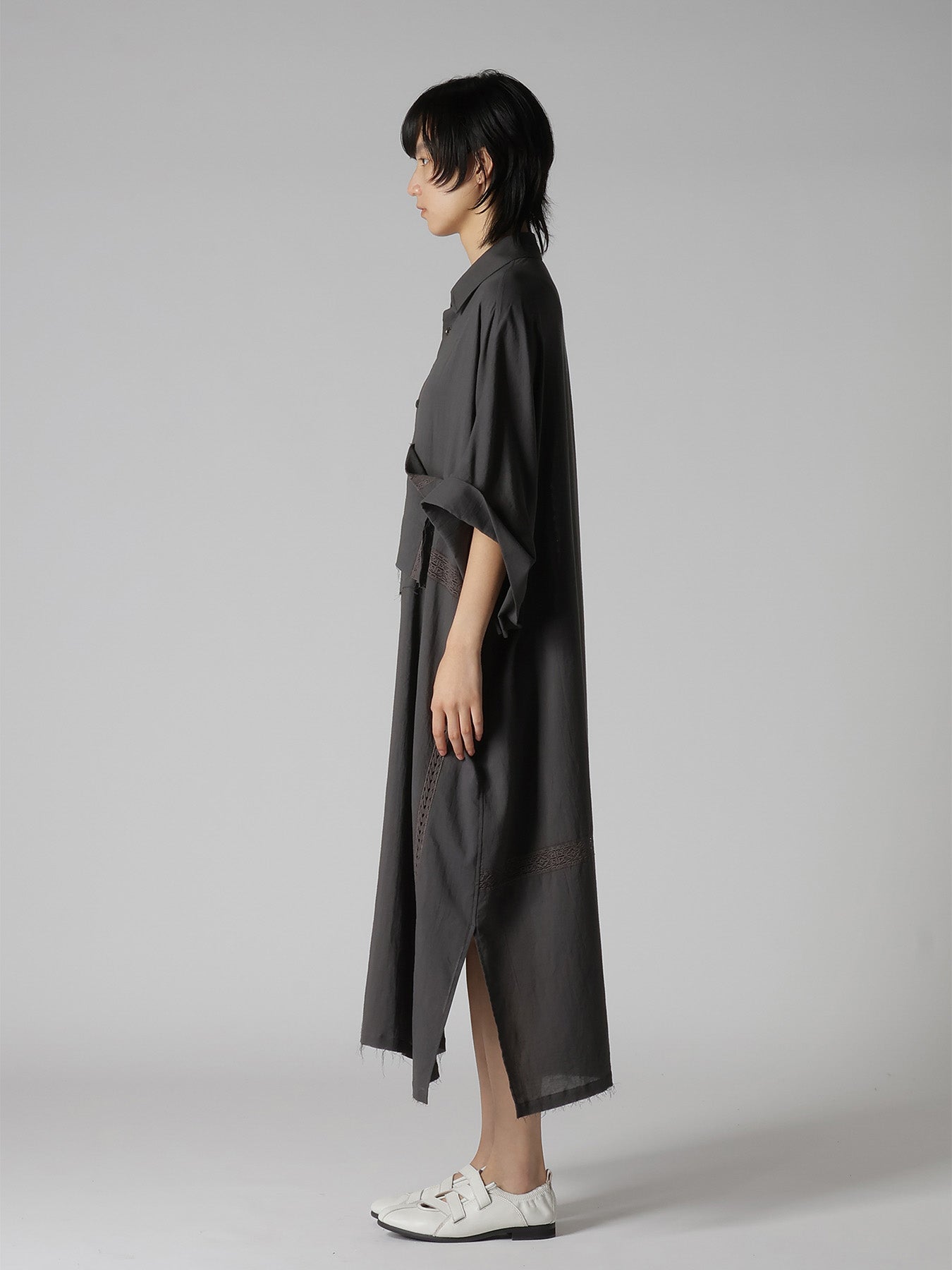 patchwork shirt dress BLUE PATCHWORK SHIRT DRESS MARQUES ' ALMEIDA