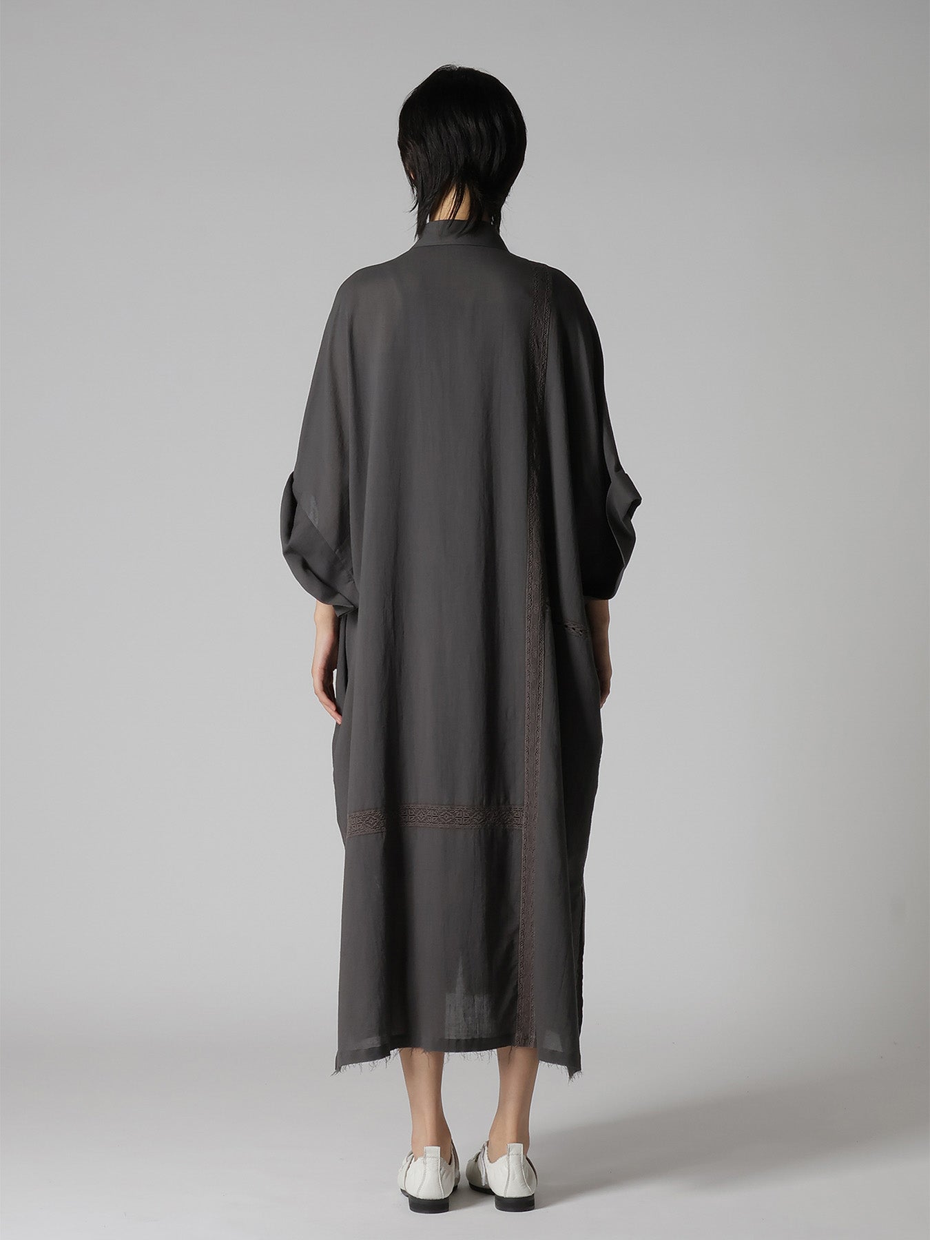 COTTON LACE PATCHWORK SHIRT DRESS – THE SHOP YOHJI YAMAMOTO