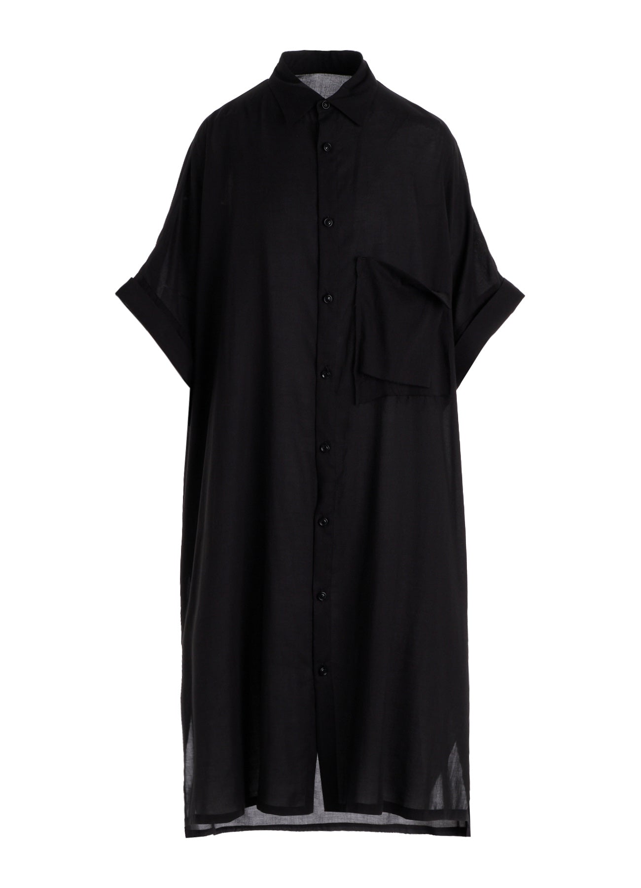 CELLULOSE LAWN ARRANGED SHIRT DRESS
