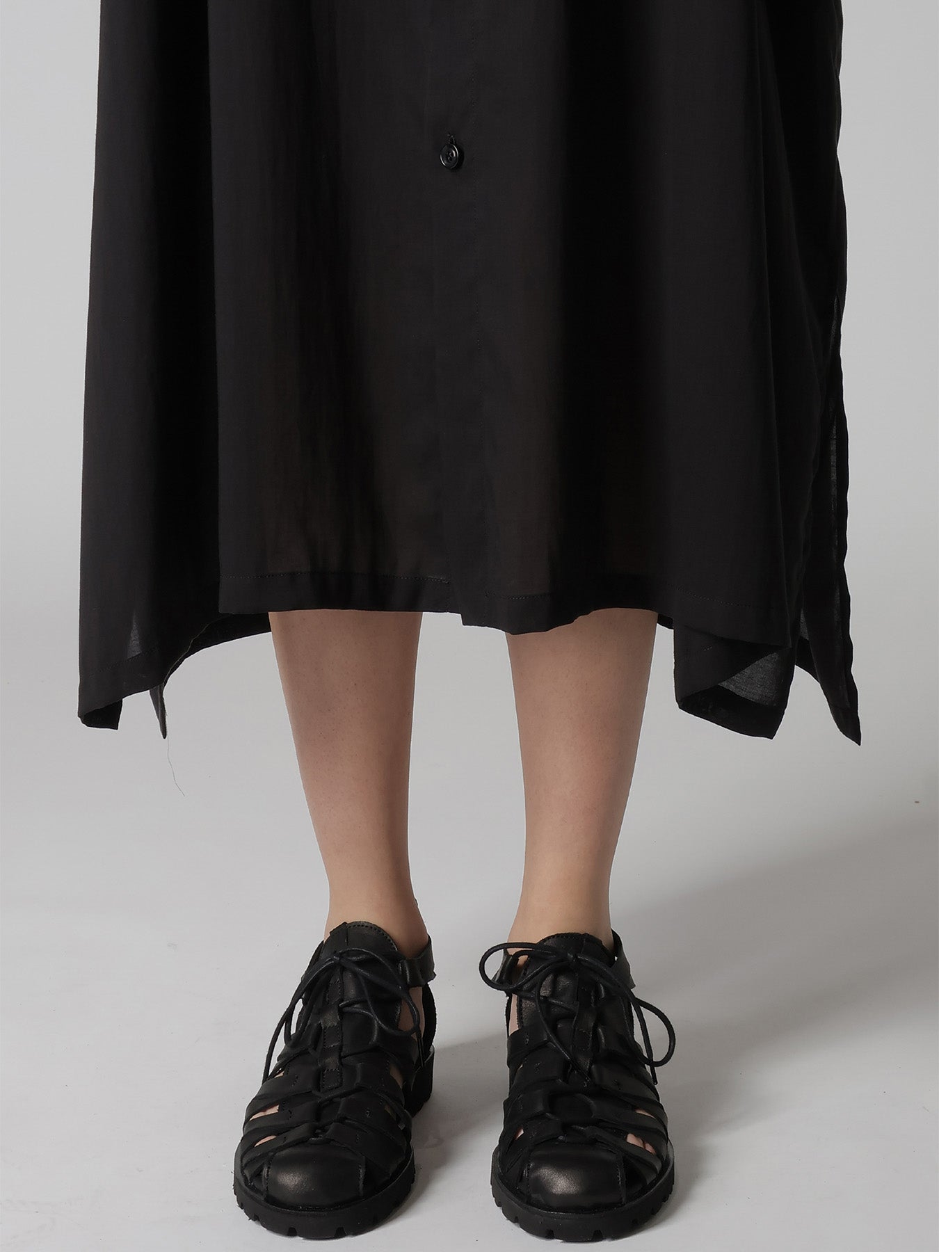 CELLULOSE LAWN ARRANGED SHIRT DRESS