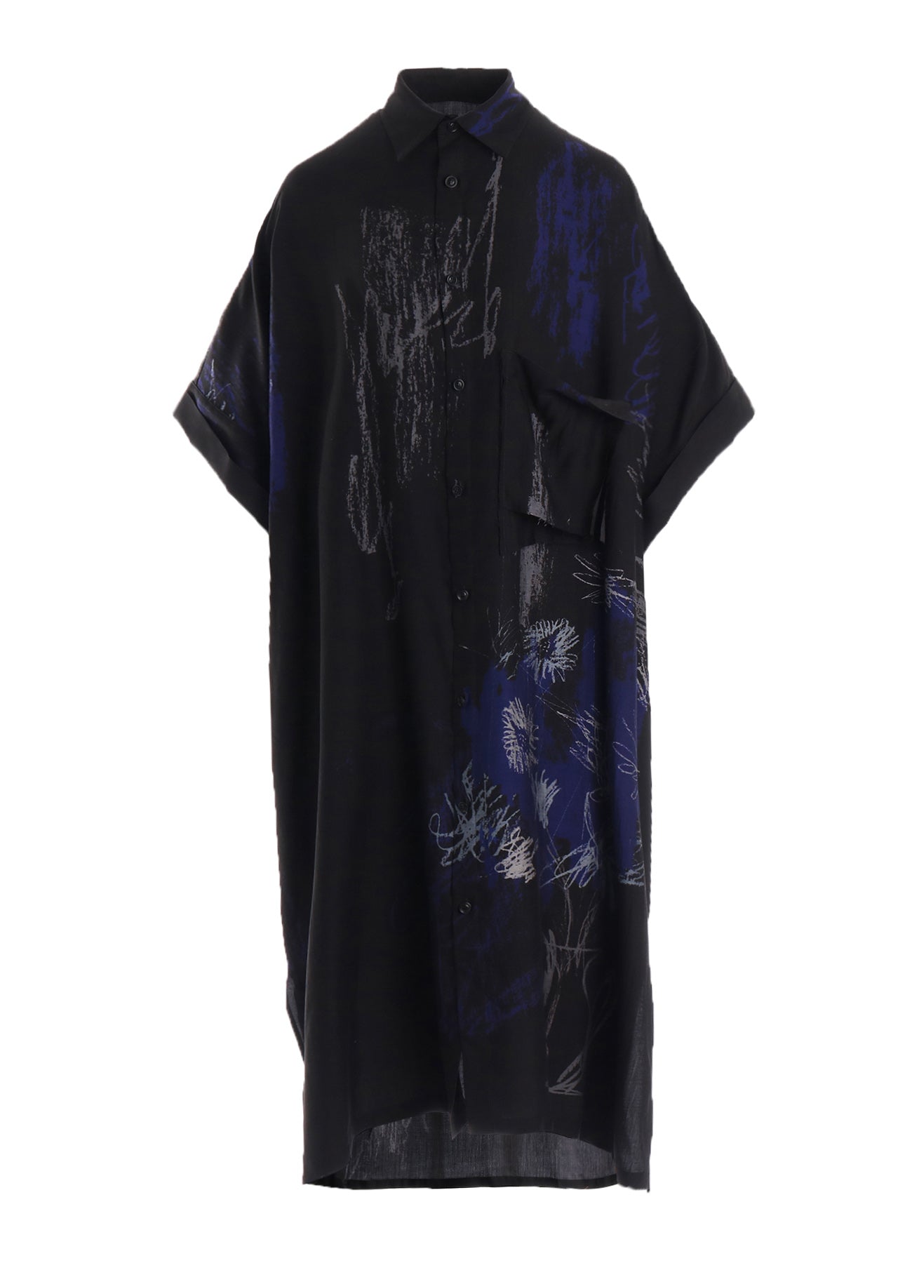 CUPRO/DUNGAREE TWILL SHIRT DRESS