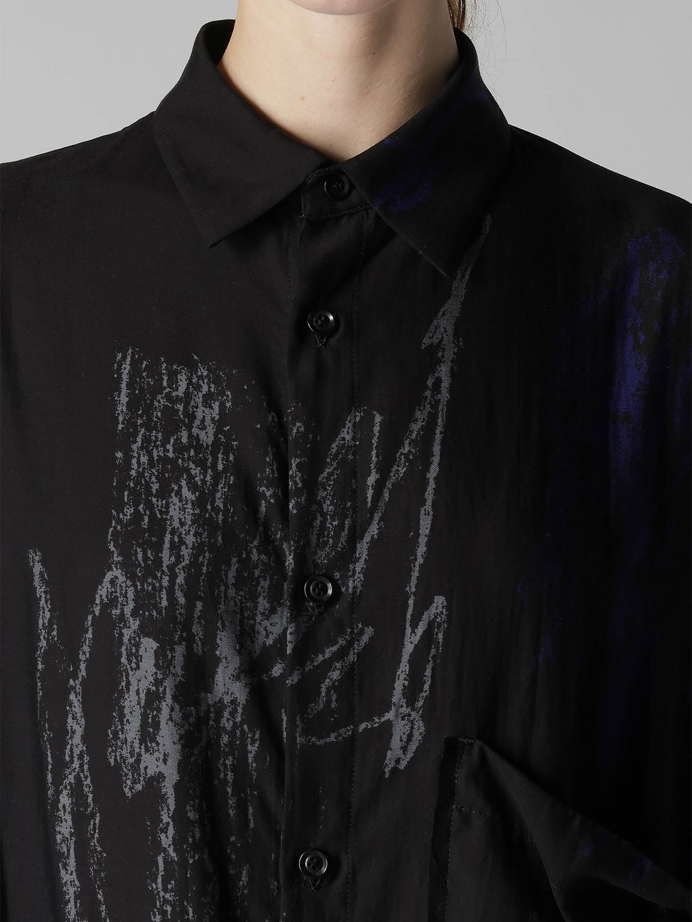 CUPRO/DUNGAREE TWILL SHIRT DRESS