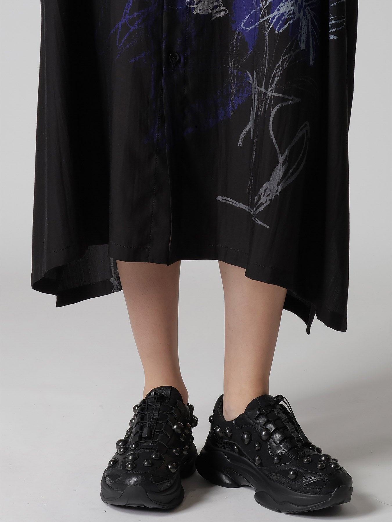 CUPRO/DUNGAREE TWILL SHIRT DRESS