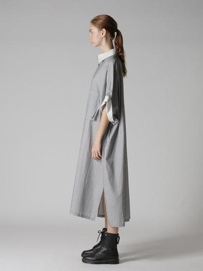 ARRANGED POCKET SHIRT DRESS