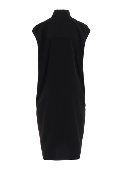 TA/PE SUPER VIYON TUSSER SLEEVELESS SHIRT DRESS