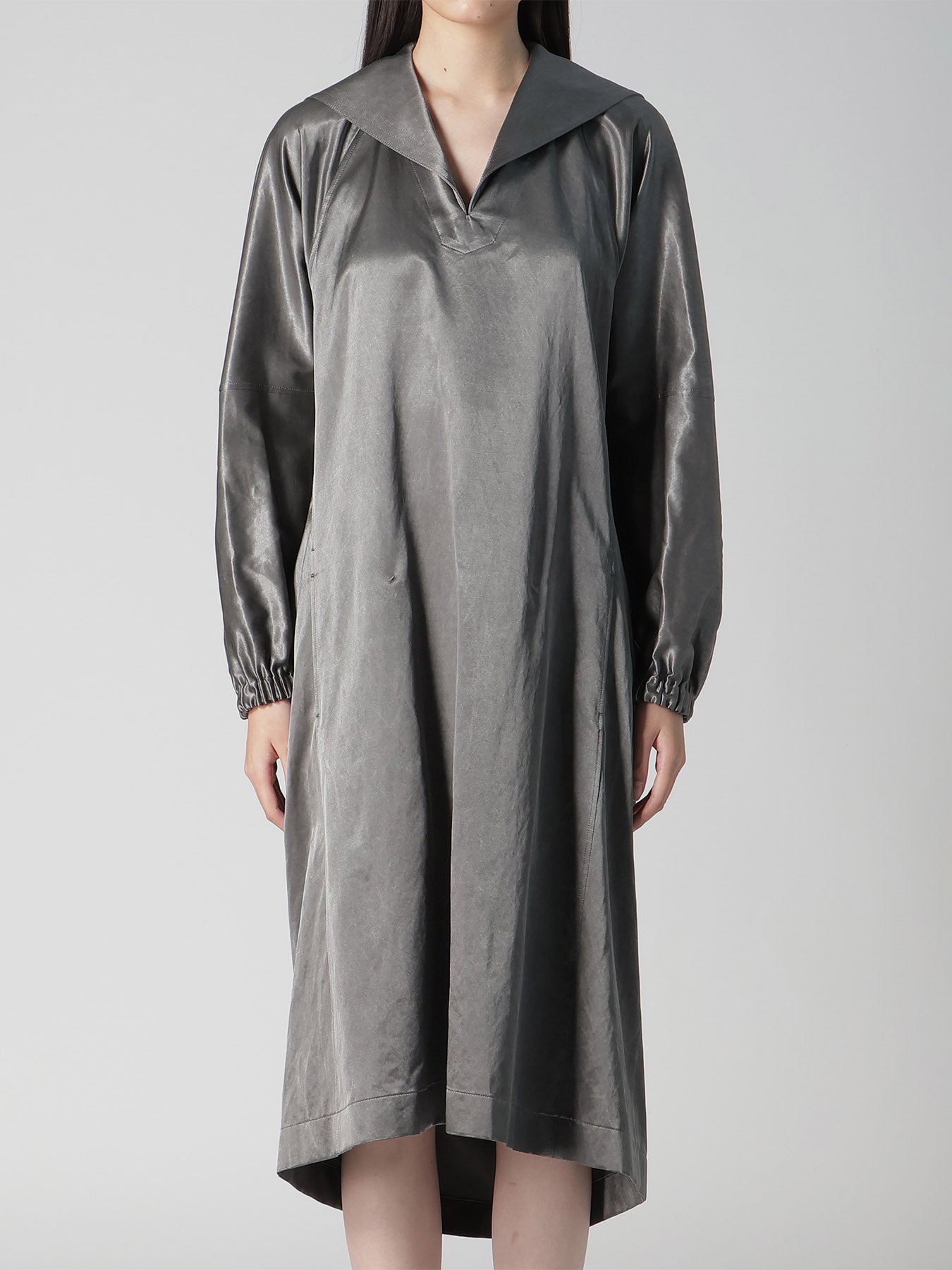 BLEACH SATIN SAILOR COLLAR DRESS