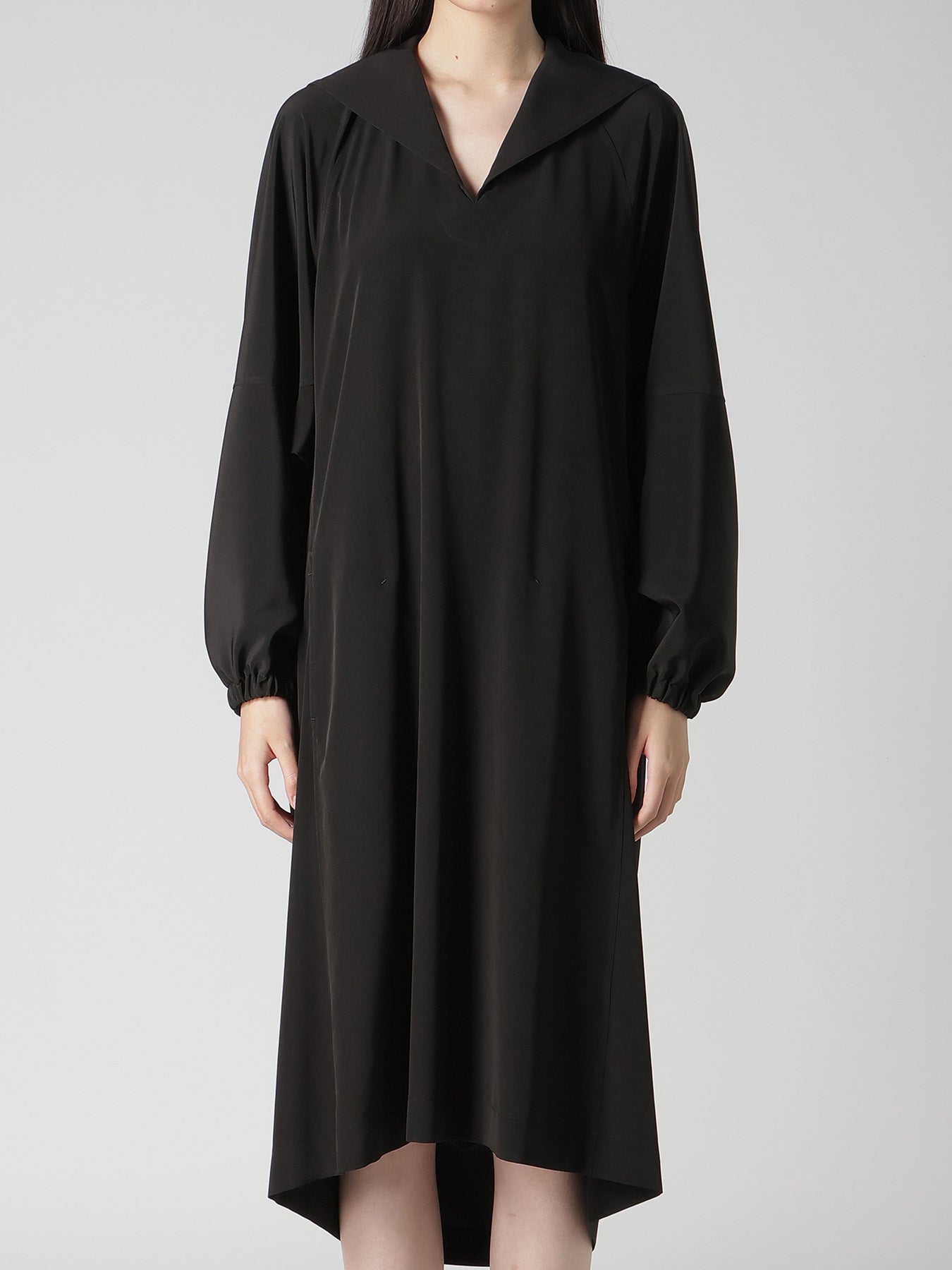 TA/PE SUPER VIYON TUSSER SAILOR COLLAR DRESS