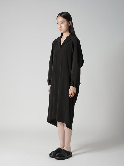 TA/PE SUPER VIYON TUSSER SAILOR COLLAR DRESS