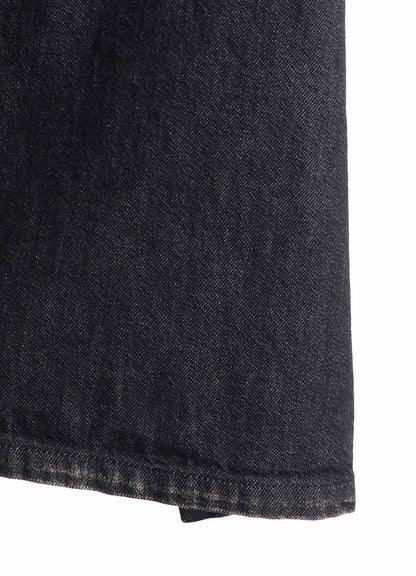 8OZ SPOTTED DENIM SHORT-SLEEVE DRESS