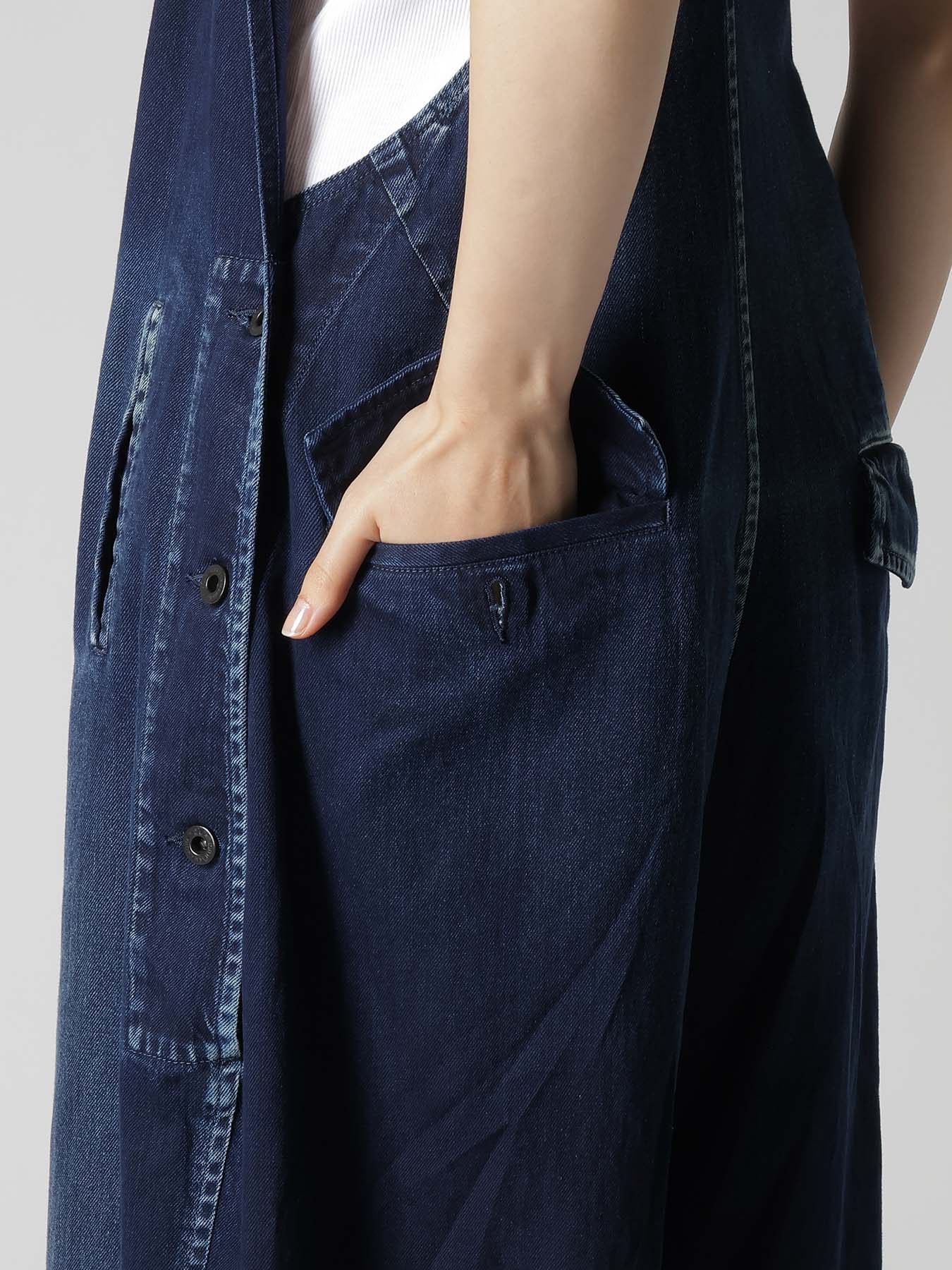 8OZ SPOTTED DENIM OVERALL