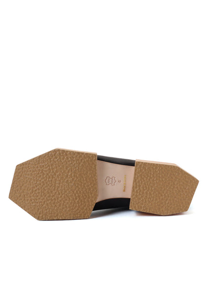 SOFT SMOOTH LEATHER WOOD SOLE BOOTS