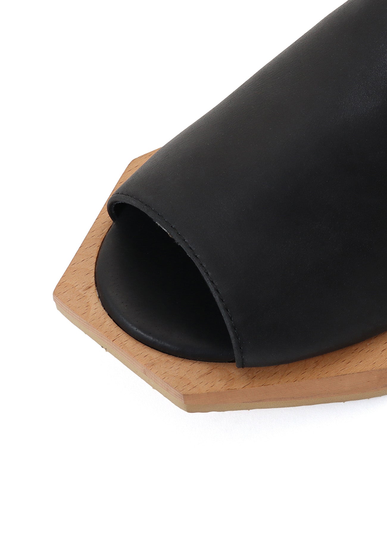 SOFT SMOOTH LEATHER WOOD SOLE BOOTS – THE SHOP YOHJI YAMAMOTO