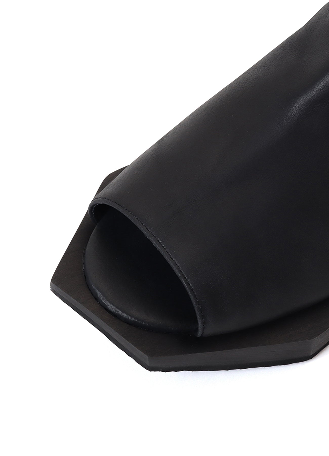 SOFT SMOOTH LEATHER WOOD SOLE BOOTS