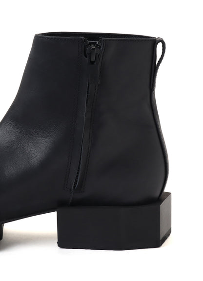 SOFT SMOOTH LEATHER WOOD SOLE BOOTS