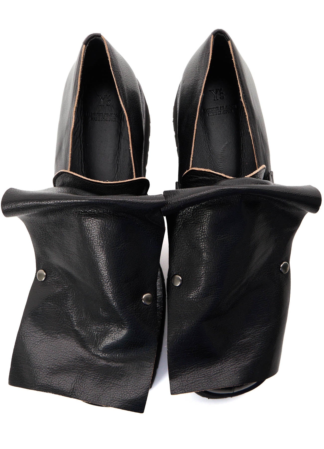 SURFACE-DYED SOFT TAN LEATHER 2 WAY LOAFERS