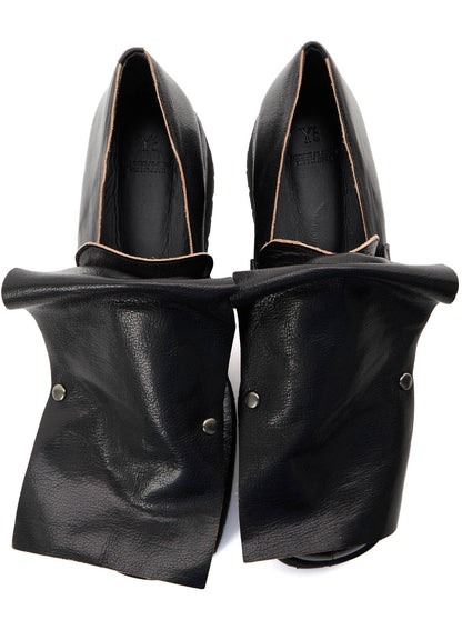SURFACE-DYED SOFT TAN LEATHER 2 WAY LOAFERS
