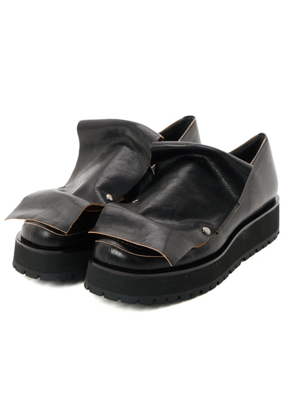 SURFACE-DYED SOFT TAN LEATHER 2 WAY LOAFERS
