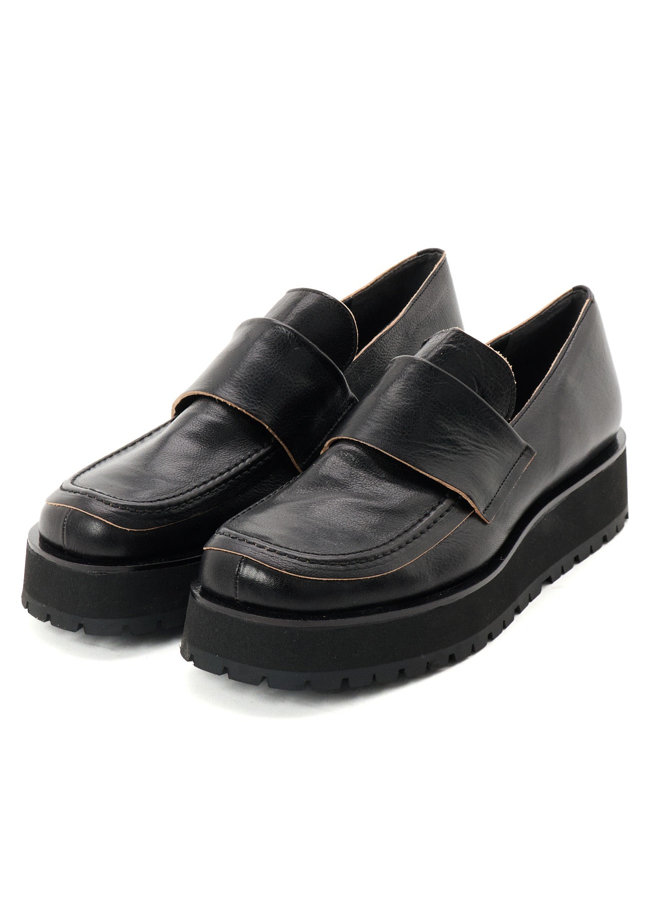 SURFACE-DYED SOFT TAN LEATHER 2 WAY LOAFERS