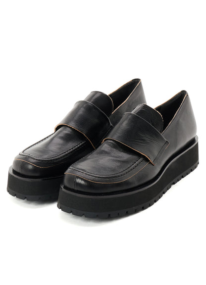 SURFACE-DYED SOFT TAN LEATHER 2 WAY LOAFERS