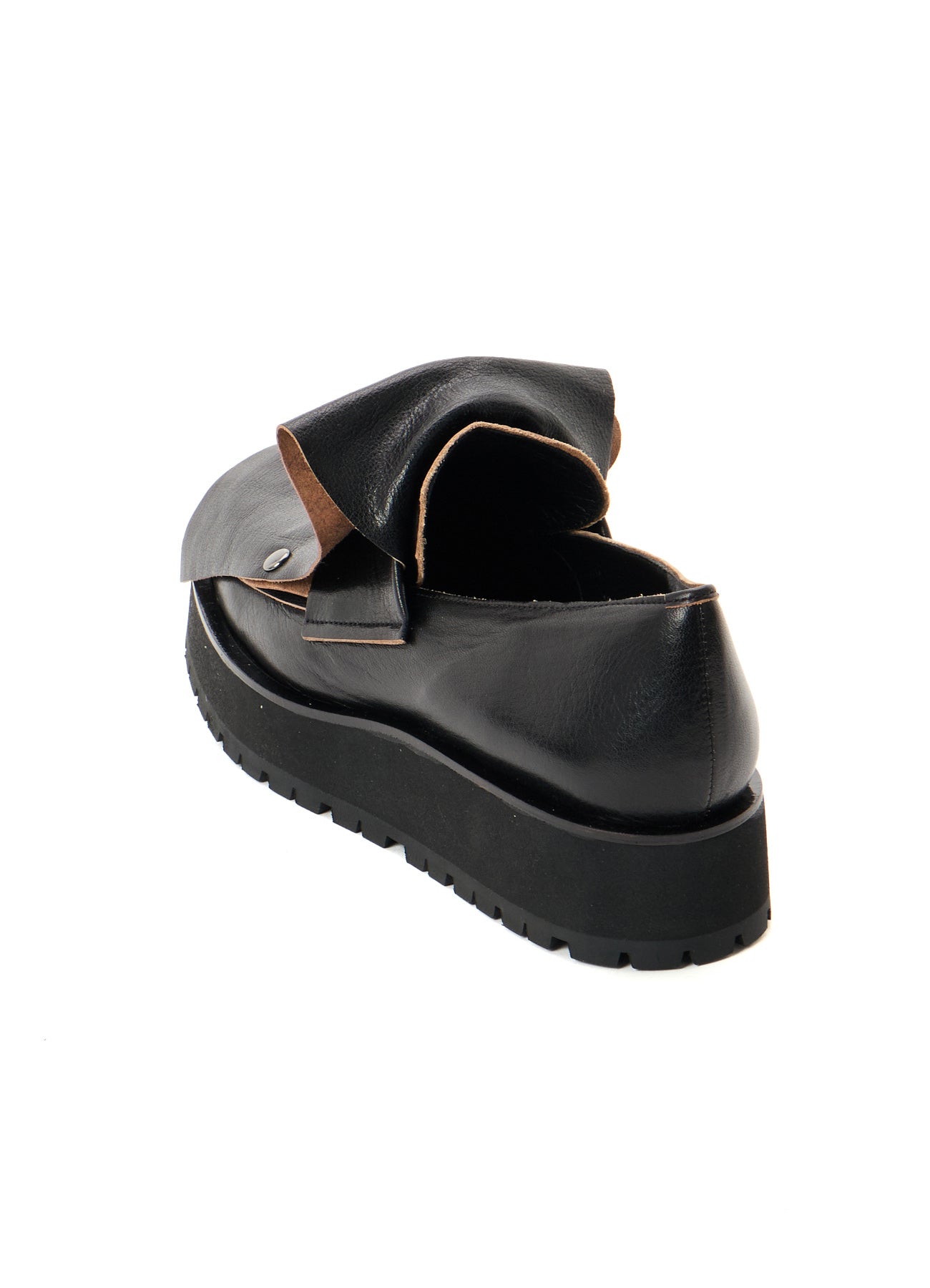 SURFACE-DYED SOFT TAN LEATHER 2 WAY LOAFERS – THE SHOP YOHJI YAMAMOTO