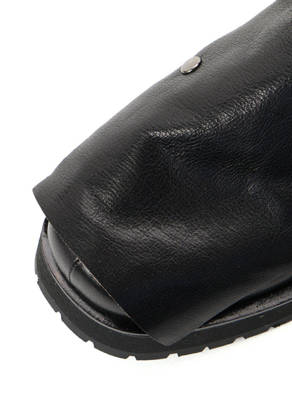 SURFACE-DYED SOFT TAN LEATHER 2 WAY LOAFERS