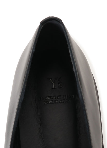 SEMI GLOSS LEATHER 2 WAY LOAFERS