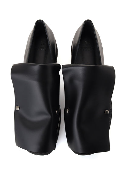 SEMI GLOSS LEATHER 2 WAY LOAFERS