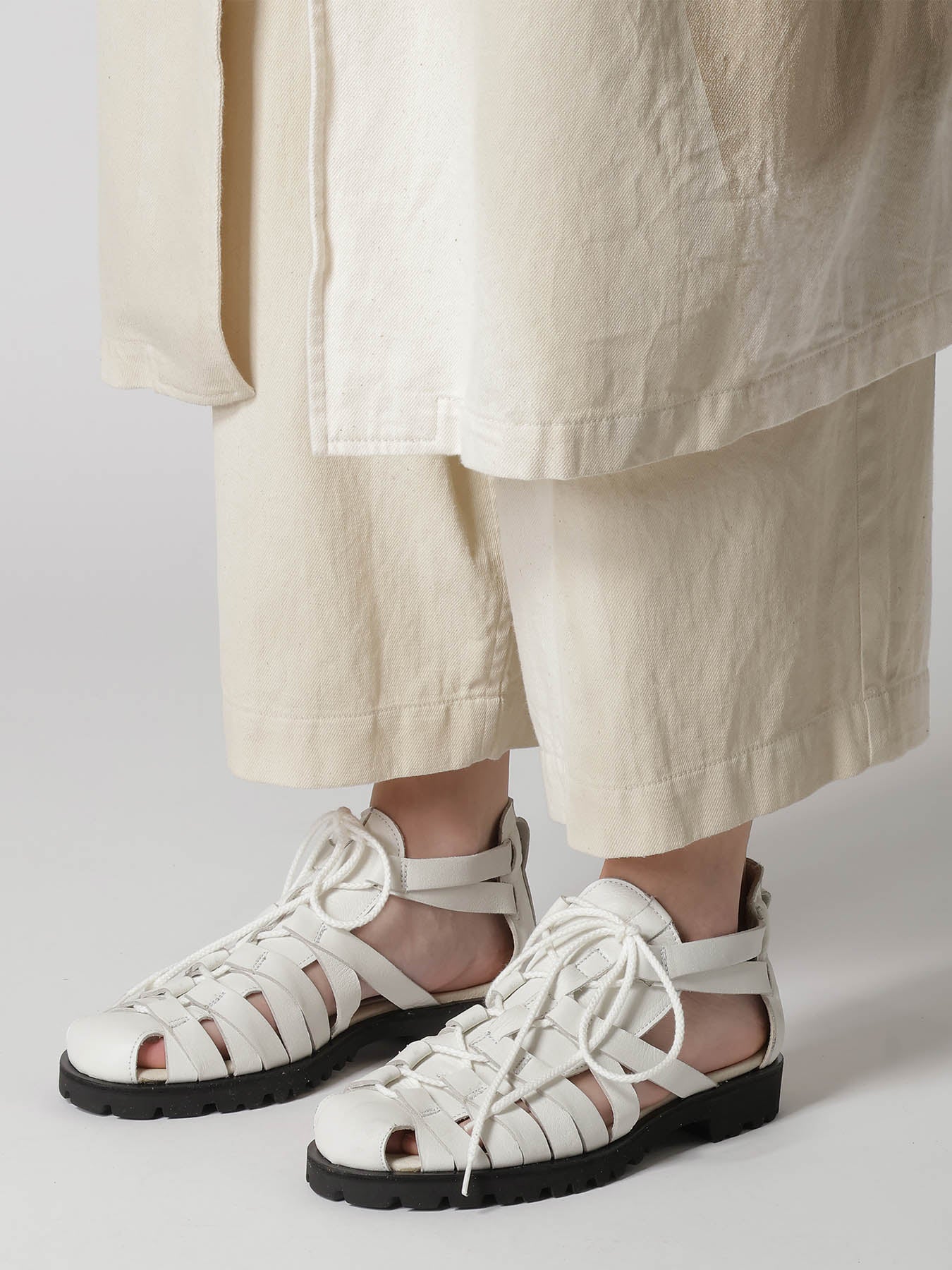 SOFT LEATHER GURKHA SANDALS – THE SHOP YOHJI YAMAMOTO