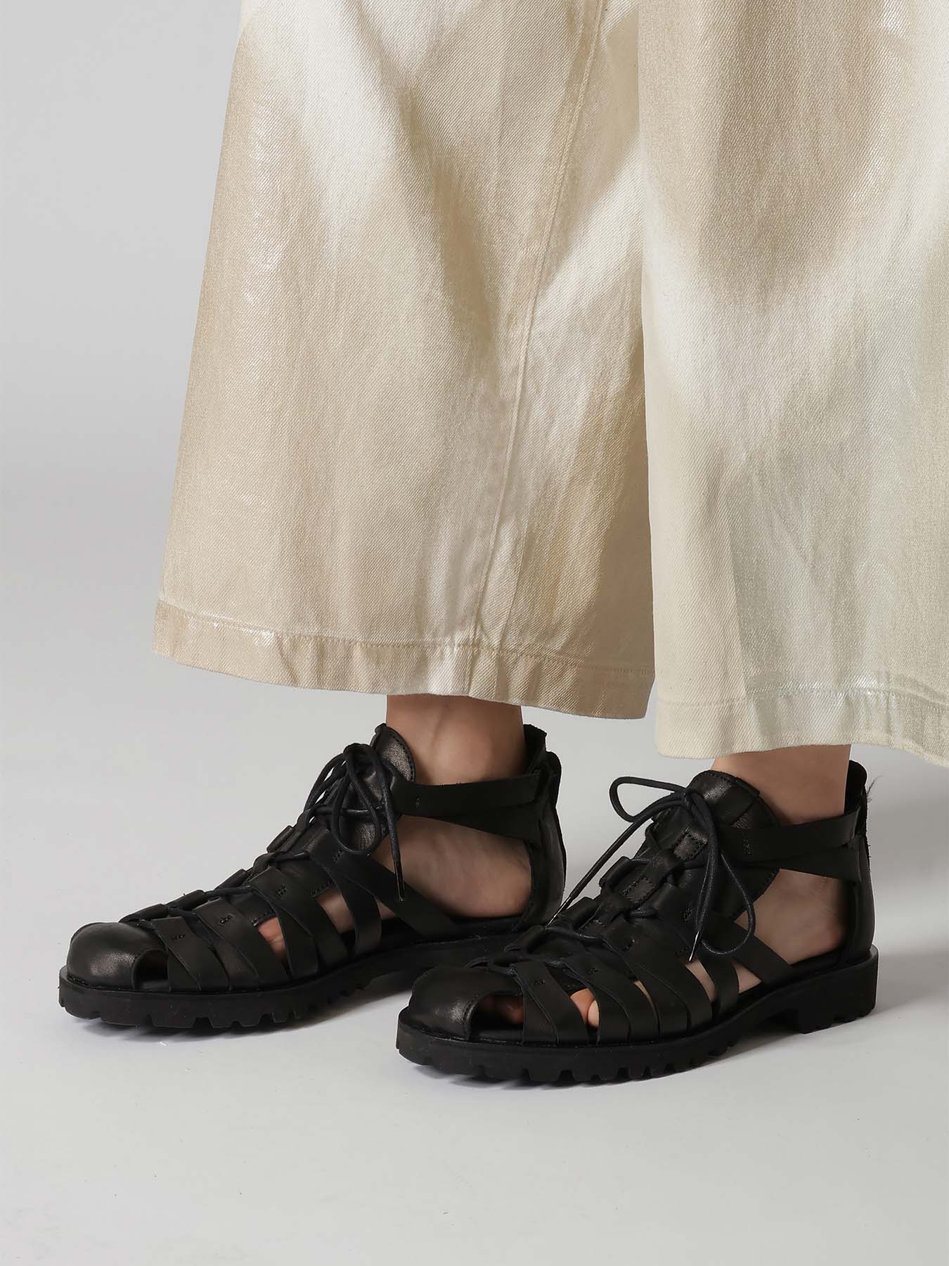 SOFT LEATHER GURKHA SANDALS – THE SHOP YOHJI YAMAMOTO