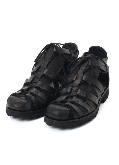 SOFT LEATHER GURKHA SANDALS