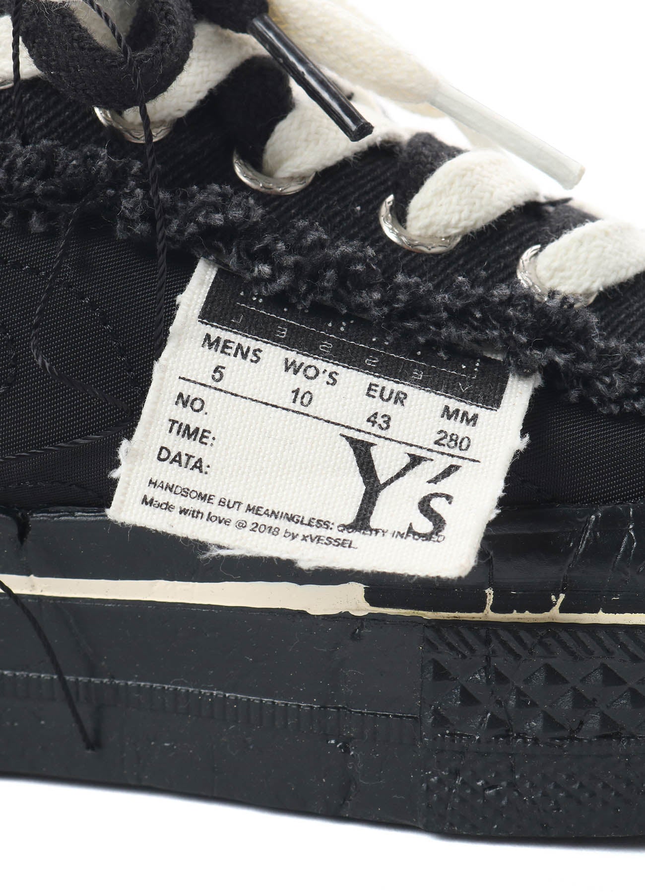 Y's × xVESSEL FIRE SNEAKER – THE SHOP YOHJI YAMAMOTO