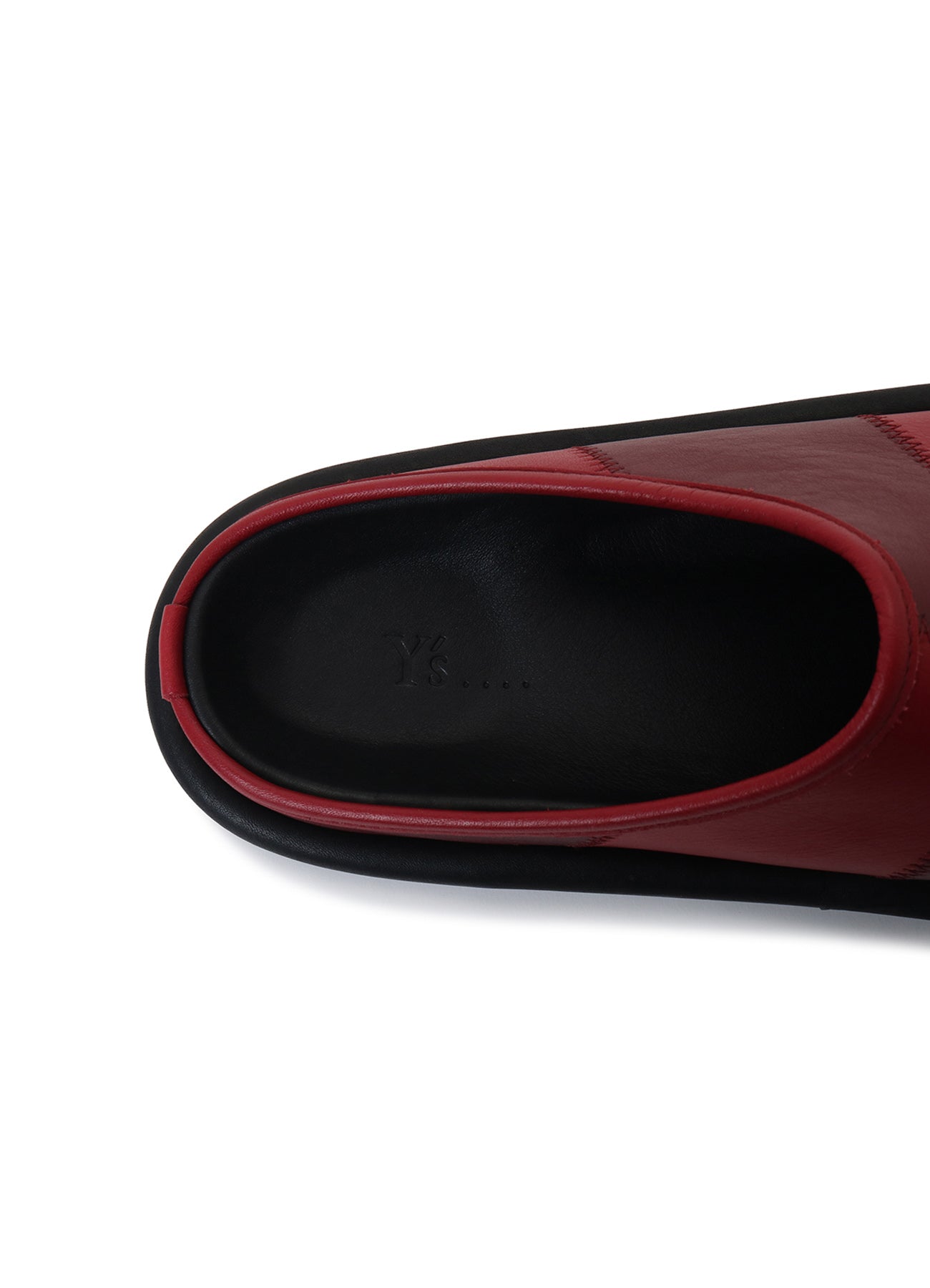 COW LEATHER PATCHWORK SANDALS