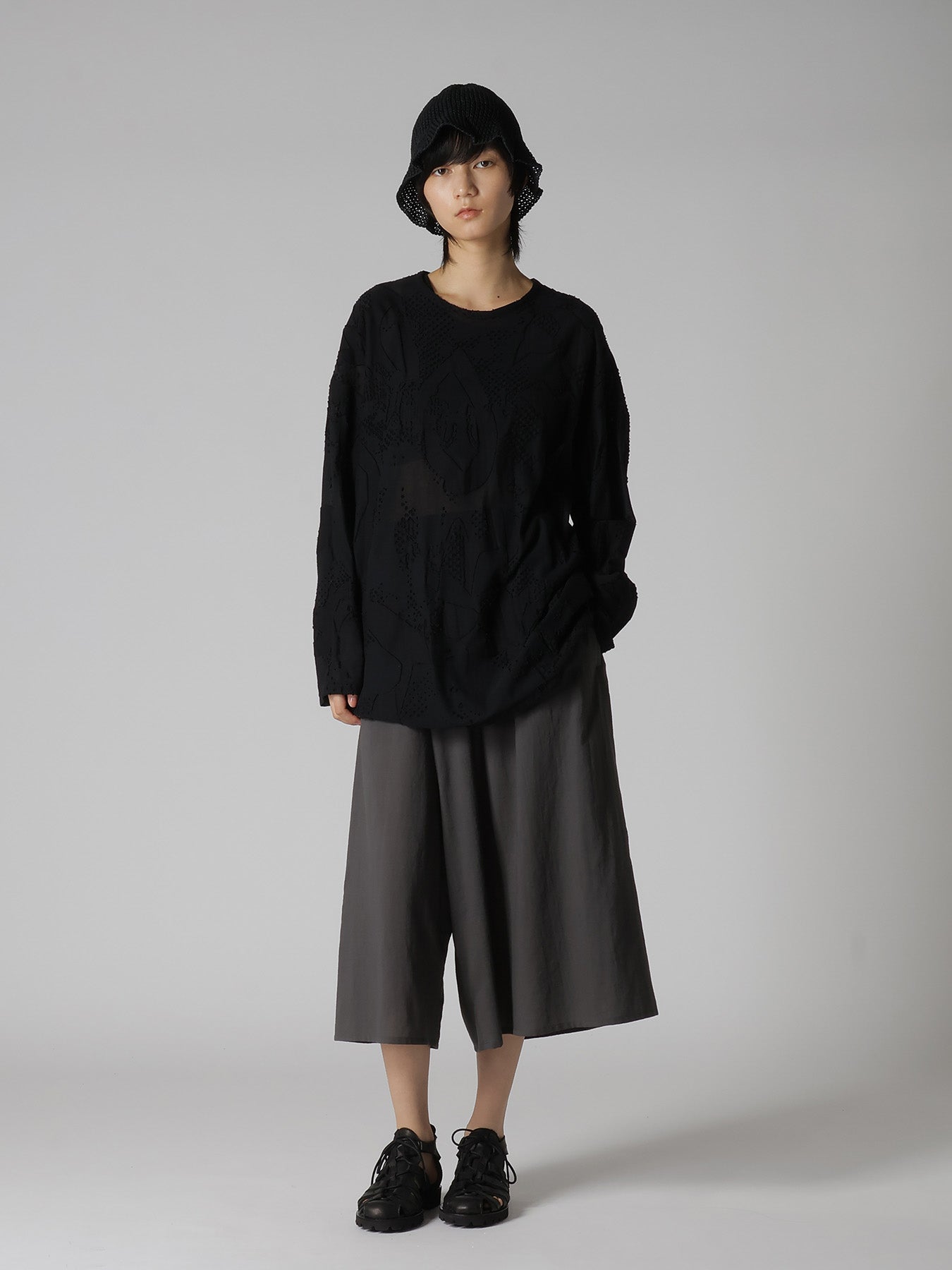 OPENWORK KNIT THERMOS HAT