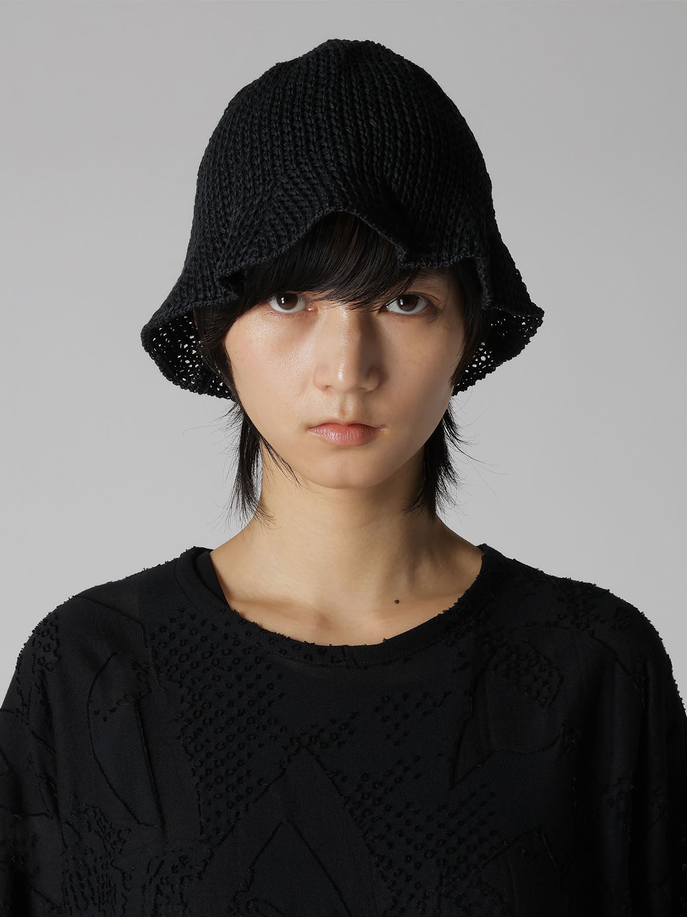 OPENWORK KNIT THERMOS HAT – THE SHOP YOHJI YAMAMOTO