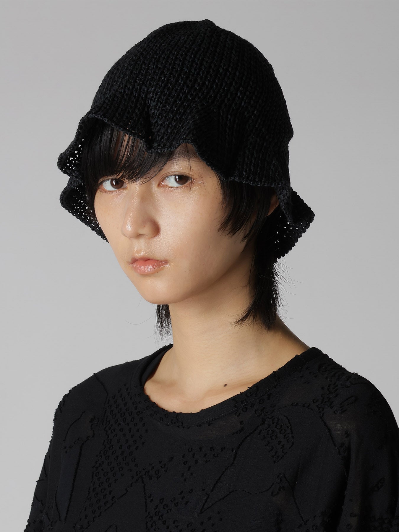 OPENWORK KNIT THERMOS HAT – THE SHOP YOHJI YAMAMOTO