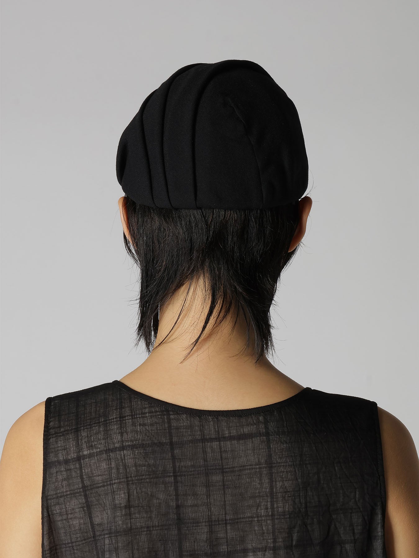 luna yohji yamamoto 16aw Rieギャバ　モッズ RAYON/NYLON GAUZE DRAPE CAP – THE SHOP YOHJI YAMAMOTO